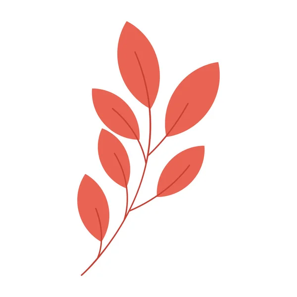 Изолированная Цветная Иконка Натурального Листа — стоковый вектор
