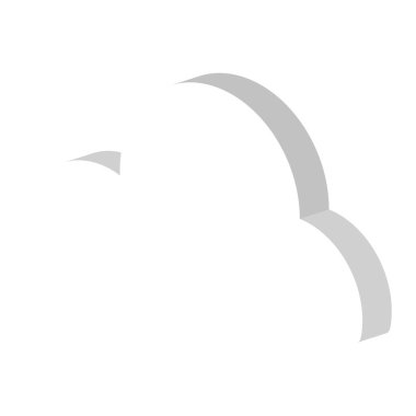 İzole edilmiş 3d internet ağ bulut vektörü illüstrasyonuName