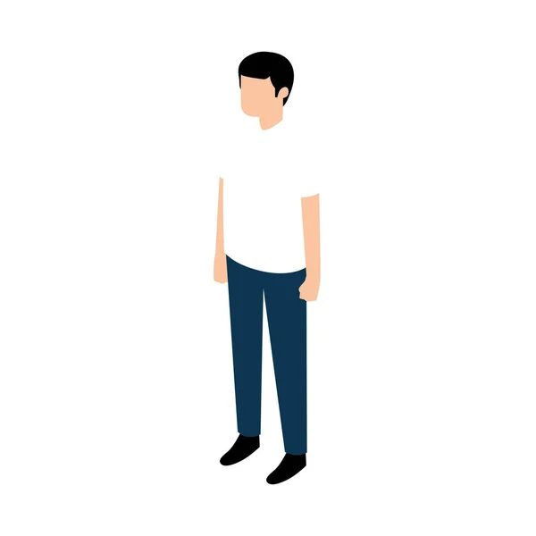 Isolated Casual Guy Avatar Icon Vector Illustration — Stock Vector