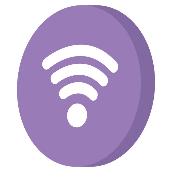 Μεμονωμένο Internet Wifi Εικονίδιο Διανυσματική Απεικόνιση — Διανυσματικό Αρχείο