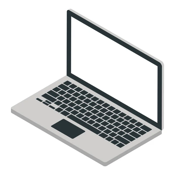 Isolierte Leere Laptop Gerät Symbol Vector Illustration — Stockvektor