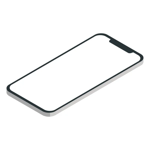 Icono Dispositivo Smartphone Estándar Aislado Ilustración Vectorial — Vector de stock