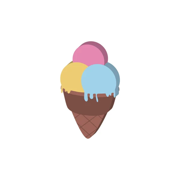 Izolované Barevné Ikony Zmrzliny Vektorové Ilustrace — Stockový vektor