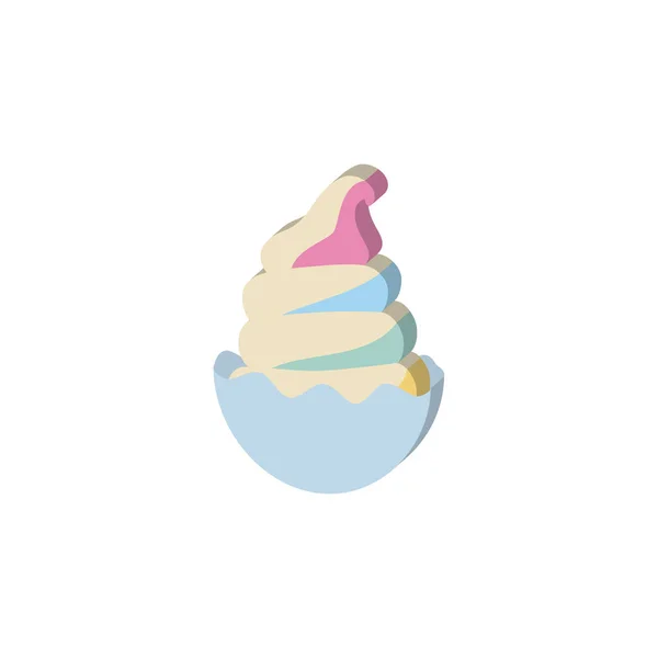 Isolated Colored Ice Cream Icon Vector Illustration — Stock Vector