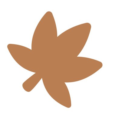 İzole edilmiş renkli mevsimsel yaprak ikonu Vektör illüstrasyonu