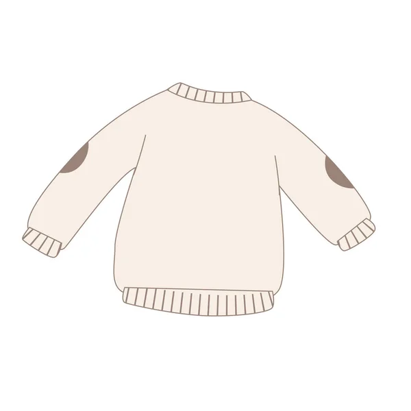 隔離された色の冬のセーターアイコンベクトルイラスト — ストックベクタ