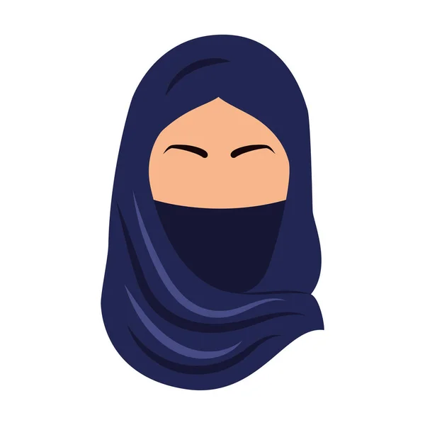 Μεμονωμένη Αφηρημένη Γυναικεία Παραδοσιακή Arab Χαρακτήρα Διάνυσμα Εικονογράφηση — Διανυσματικό Αρχείο