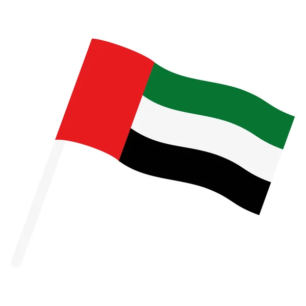 stock vector Isolated flag of the United Arab Emirates Vector illustration