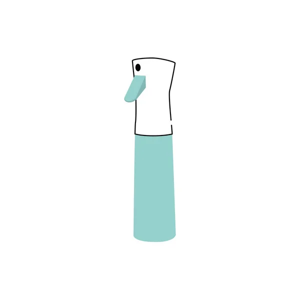 Isolato Monocromatico Pulizia Spray Bottiglia Icona Vettoriale Illustrazione — Vettoriale Stock