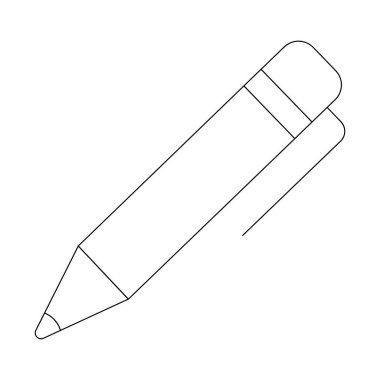 İzole edilmiş renkli kalem çocuk çizimi Vektör illüstrasyonu