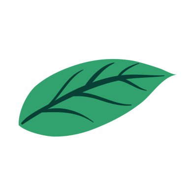 İzole edilmiş renkli mevsimsel yaprak ikonu Vektör illüstrasyonu