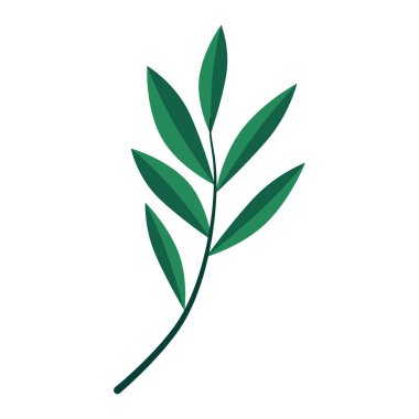 İzole edilmiş renkli mevsimsel yaprak ikonu Vektör illüstrasyonu