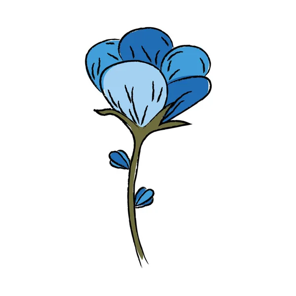 Ізольований Кольоровий Реалістичний Квітковий Ескіз Векторні Ілюстрації — стоковий вектор