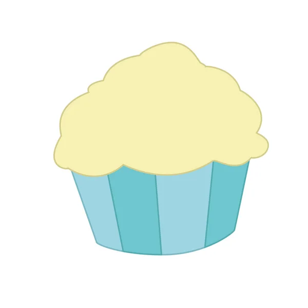 孤立的彩色松饼蛋糕糖图标向量图 — 图库矢量图片