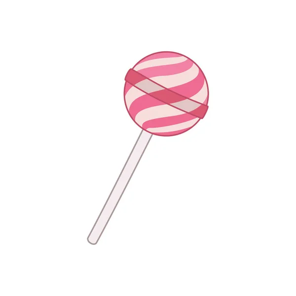 Isolated Colored Lollipop Candy Icon Vector Illustration — Stock Vector