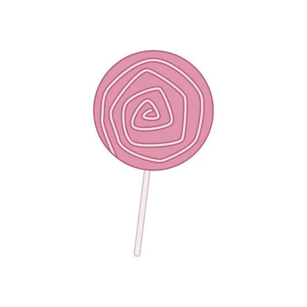 Isolierte Farbige Lutscher Süßigkeiten Symbol Vector Illustration — Stockvektor
