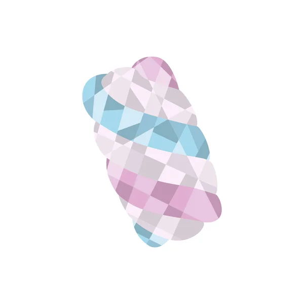 Μεμονωμένο Χρωματισμένο Χαμηλό Poly Marshmallow Εικονίδιο Καραμέλα Διάνυσμα Εικονογράφηση — Διανυσματικό Αρχείο