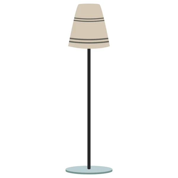 隔離された色の屋内ランプのスケッチアイコンベクトルイラスト — ストックベクタ