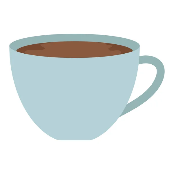 孤立的彩色咖啡杯草图图标矢量插图 — 图库矢量图片