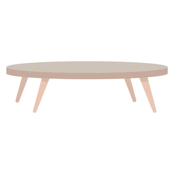 Isolée Icône Croquis Meubles Table Colorés Illustration Vectorielle — Image vectorielle