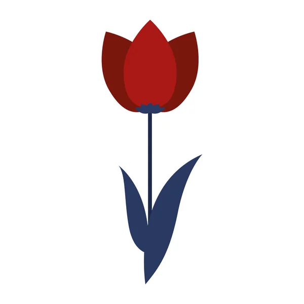 Изолированная Цветная Иконка Цветка Тюльпана — стоковый вектор