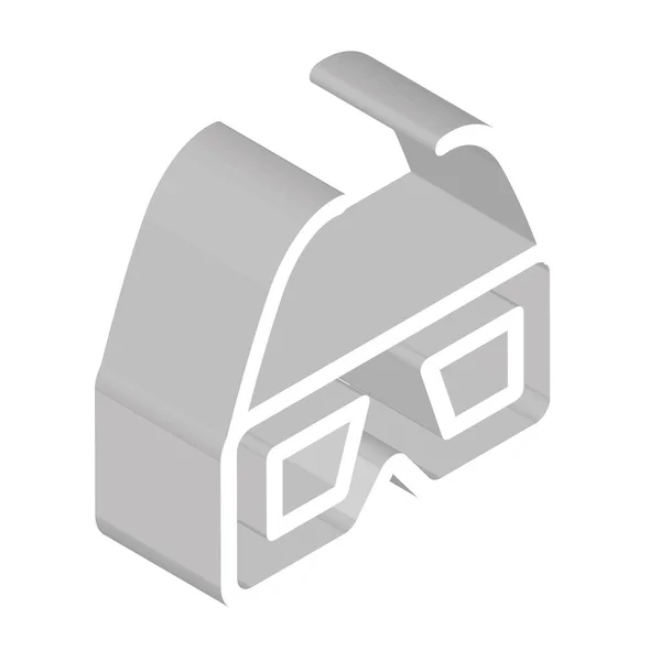 Isolerade Glasögon Strömmande Service Ikon Vektor Illustration — Stock vektor