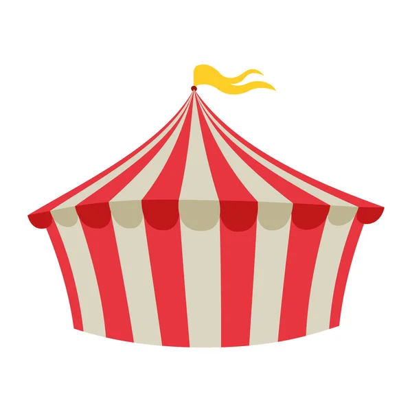 Isolated Colored Carnival Tent Icon Vector Illustration — Stock Vector