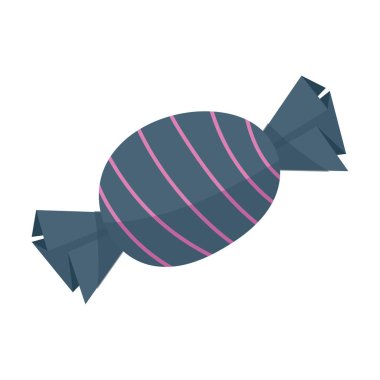 Ayrı renkte cadılar bayramı şeker ikonu Vektör illüstrasyonu