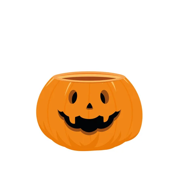 Isolé Vide Icône Citrouille Halloween Illustration Vectorielle — Image vectorielle
