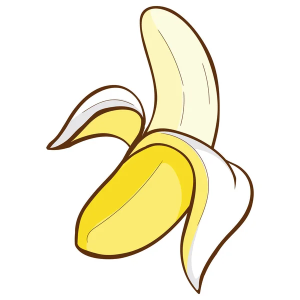 Isolated Colored Banana Icon Flat Design Vector Illustration — 스톡 벡터