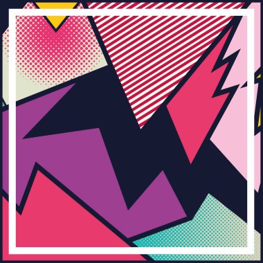 İzole edilmiş boş çizgi roman sayfası Vektör illüstrasyonu