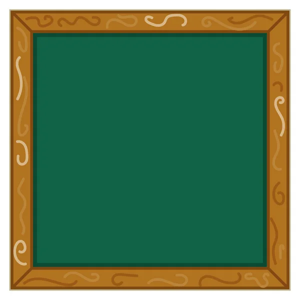 Απομονωμένο Κενό Πράσινο Chalkboard Εικόνα Διάνυσμα Εικονογράφηση — Διανυσματικό Αρχείο