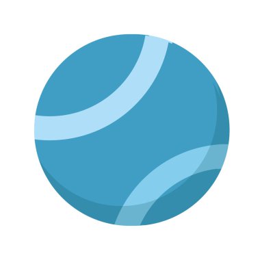 Isolated colored tennis ball icon Vector illustration