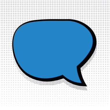 Boş çizgi roman sohbet vektörü illüstrasyonuName