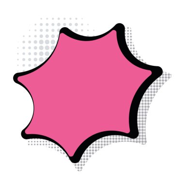 Boş çizgi roman sohbet vektörü illüstrasyonuName