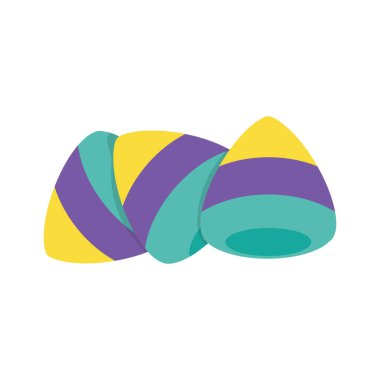 Renkli şeker sakızları Cadılar Bayramı Vektör illüstrasyonu