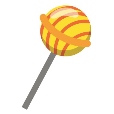 Cadılar Bayramı lolipop şeker numarası ya da Vektör illüstrasyonu
