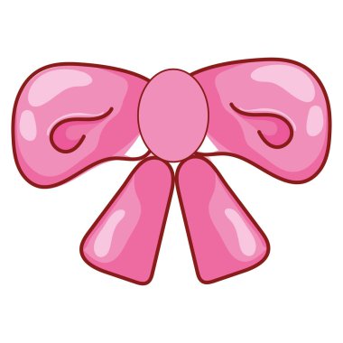 İzole edilmiş şirin papyon ikonu Vektör illüstrasyonuName