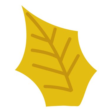 İzole edilmiş renkli yaprak taslak ikonu Vektör illüstrasyonuName