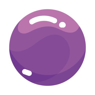 İzole edilmiş üzüm ikonu Sağlıklı Gıda Vektörü illüstrasyonu