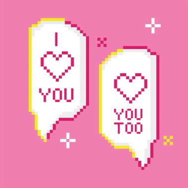 Çizgi film tanımı Vektör illüstrasyonlu izole piksel konuşma balonu