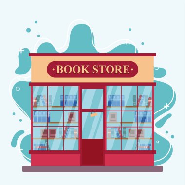 İzole edilmiş renkli kitap mağazası taslak ikonu Vektör illüstrasyonuName