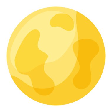 Ayın izole edilmiş ikonu Astroloji kavramı Vektör illüstrasyonu