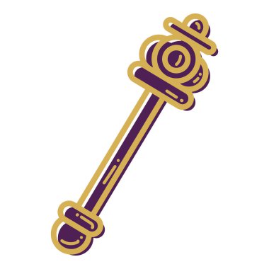 İzole edilmiş kral asası ikonu Kraliyet mücevher temsilciliği