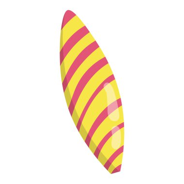 Isolated colored surfboard sketch icon Vector illustration