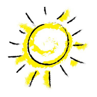 Isolated sketch of a sun icon Vector illustration