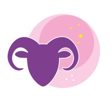 İzole Arılar hayvan silueti zodyak işareti Vektör illüstrasyonu