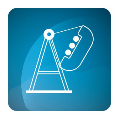 İzole edilmiş korsan gemisi eğlence parkı simgesi Vektör illüstrasyonu