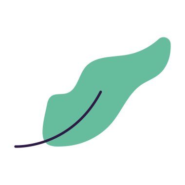 Isolated green leaf icon image Vector illustration