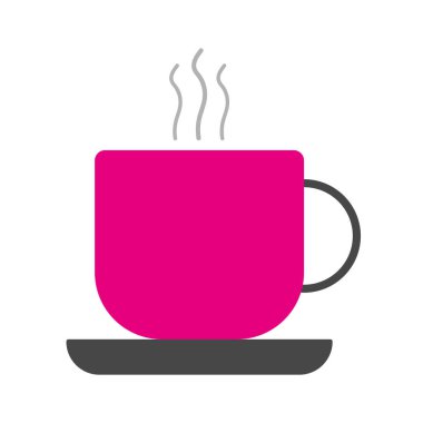 Ayrı renkte ofis kahvesi ikonu Vektör illüstrasyonu